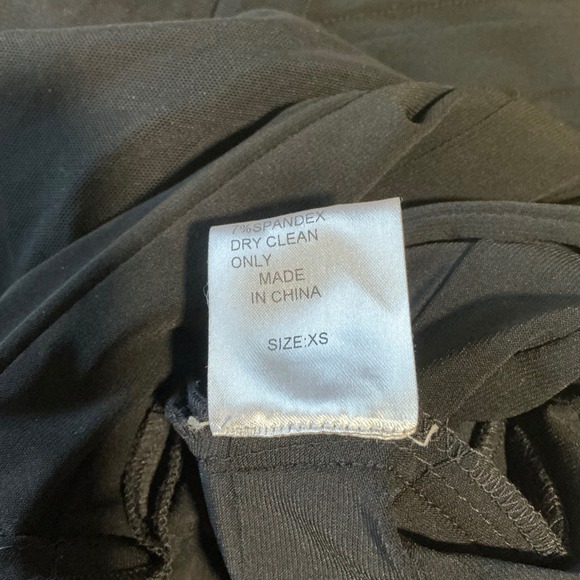 Tadashi Collection Black Sheer Mesh Striped Bodycon Dress XS - Picture 7 of 8